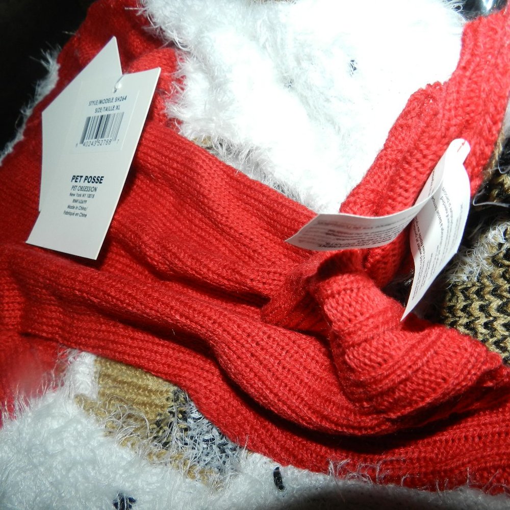 Christmas Santa Claus Pet 💥Sweater Christmas Santa  Pet Sweater 🆕NWT! - Picture 6 of 11